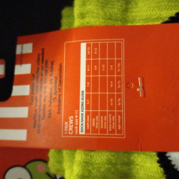 Keroppi Crew Sock 9-11 Sanrio - Picture 3 of 3